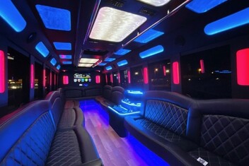 Grand Prairie Limousine Bus Interior