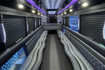 Grand Prairie Party Bus Interior