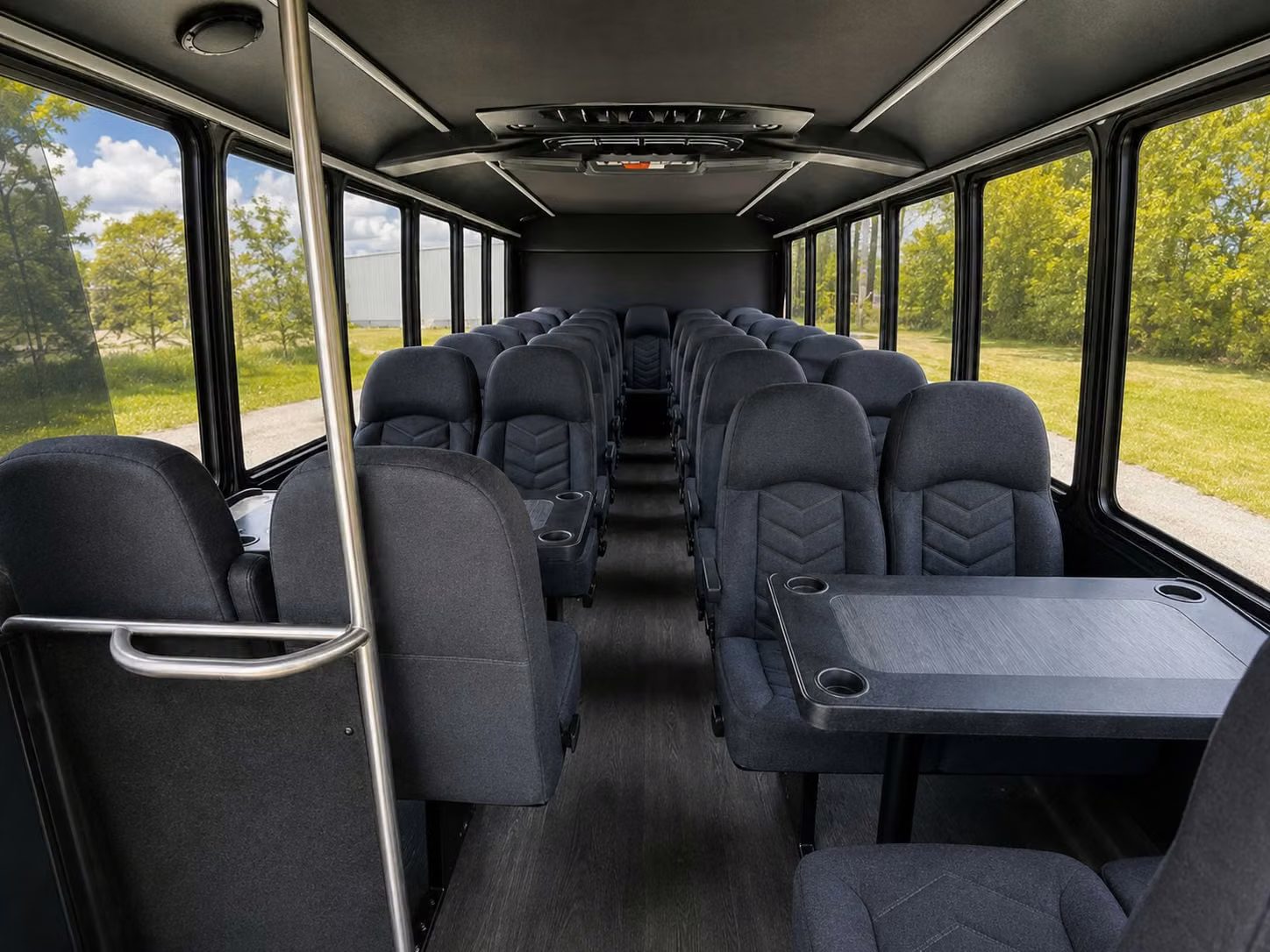 18 passenger minibus inside